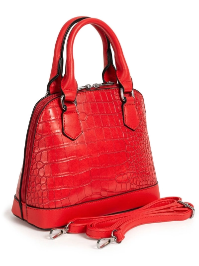 Leather Handbag Red