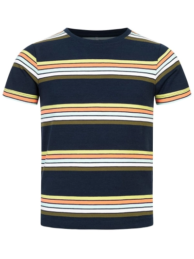 Boys Striped T-Shirt Blue