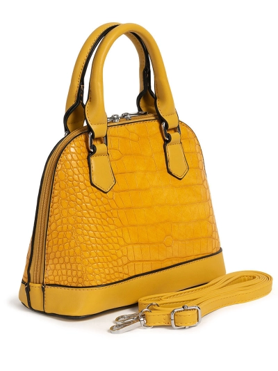 Leather Handbag Yellow