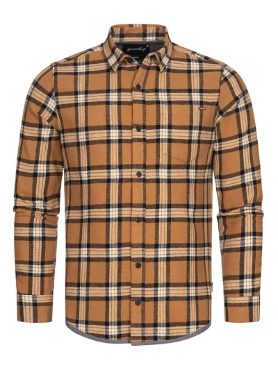 Checkered Shirt Brown