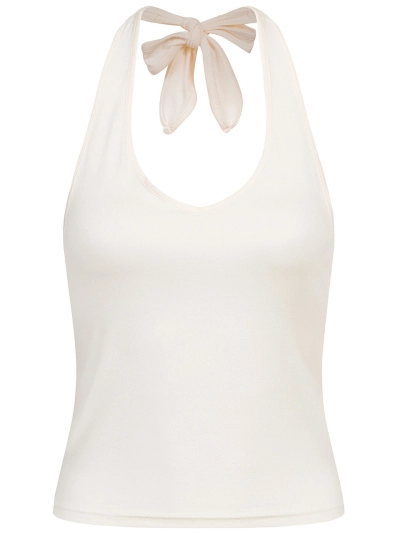 Halter Neck Top White