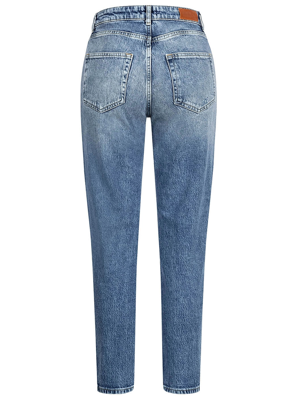 High-Waist Ripped Jeans Blue 2