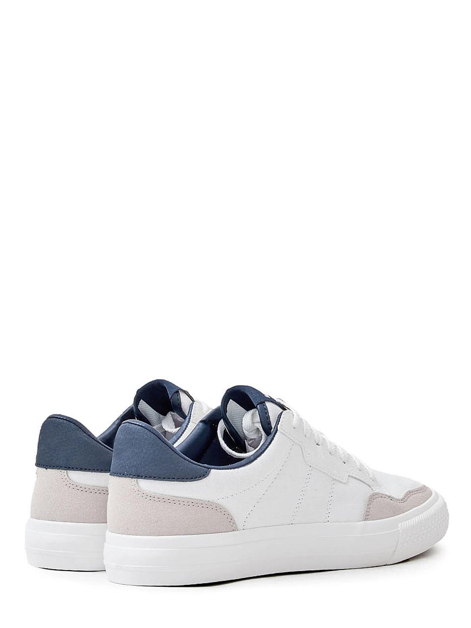 Leather Sneakers White and Blue 2