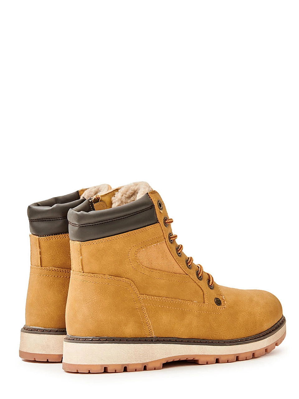 Lace-up Ankle Boots Yellow 2
