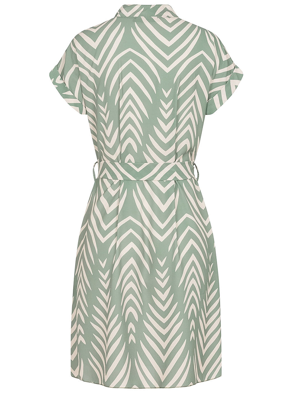 T-Shirt Dress with Leaf Print 2