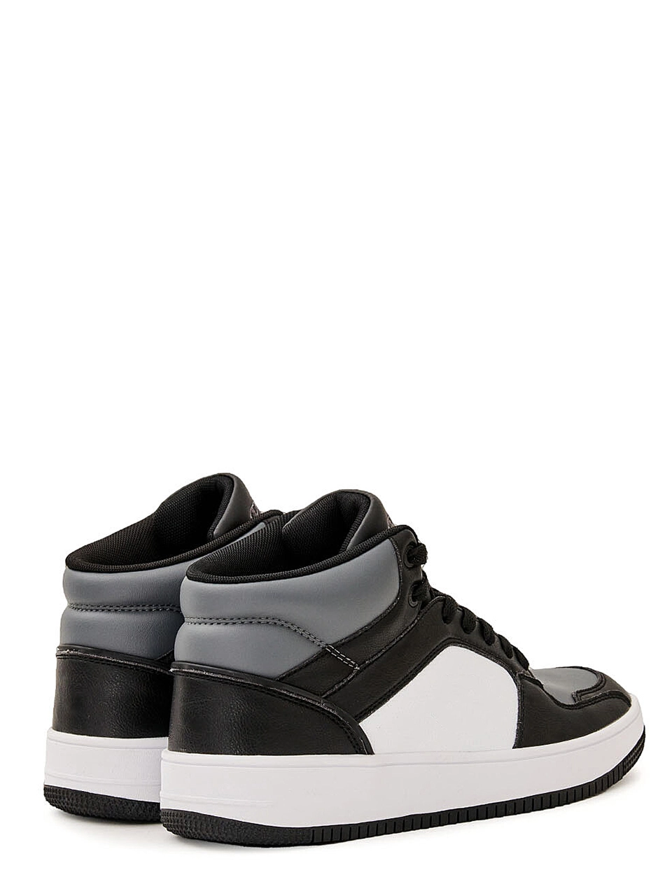 Leather Sneakers Black and White 2